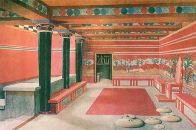 Throne room, Palace at Knossos