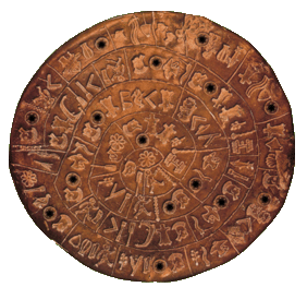 Dots that form the Phaistos Disk Star