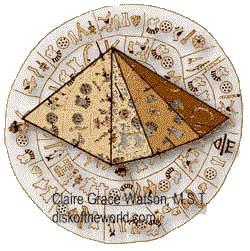 Great Pyramid, Phaistos Disk tracing