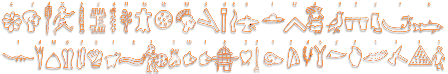 Phaistos Disk Pictographs