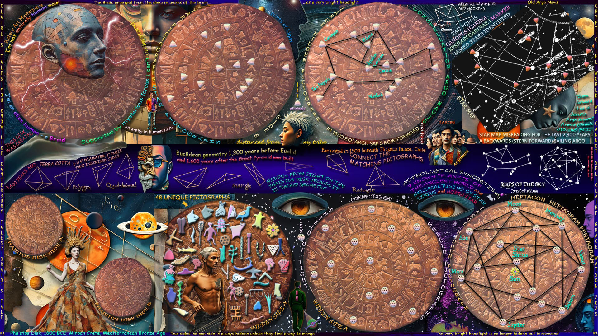 Phaistos Disk Pyramid Geometry