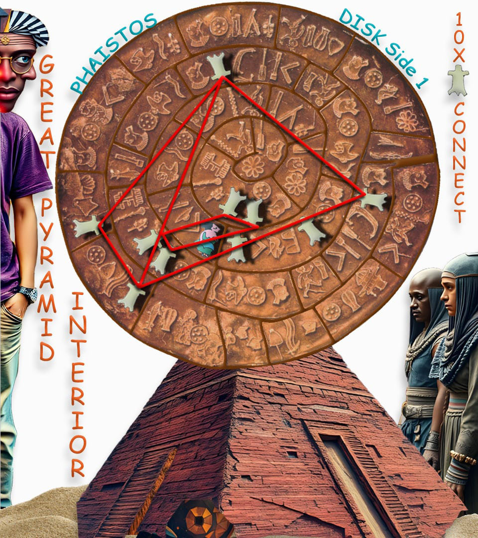 Interior Pyramid, Phaistos Disk