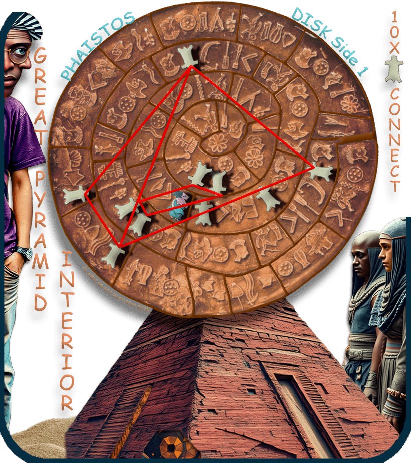 Interior Pyramid, Phaistos Disk